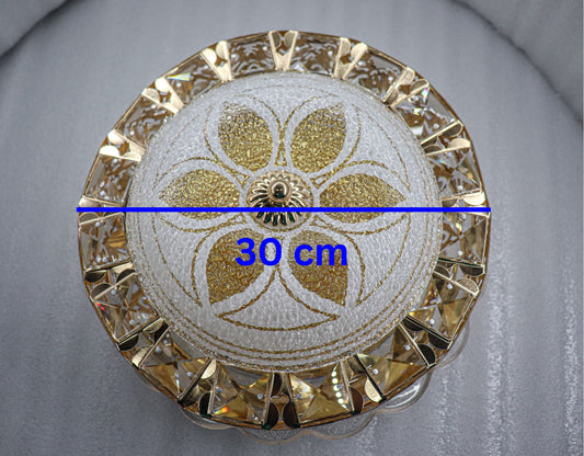 Swanart Elegant Crystal Chandelier Ceiling Light - Multi-Layer Luxury Design - Ideal for Dining Room & Living Room - Swanart