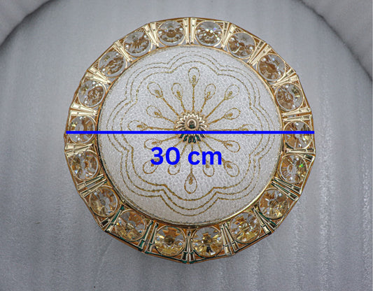 Swanart Chandelier Ceiling Light Round Lights and Lamps (Multicolor) | Crystal - Swanart