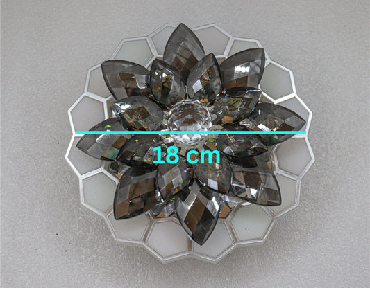 swanart 10 Watts Chandelier & Wall Light Multicolour, Round(Corded Electric, Crystal) - Swanart