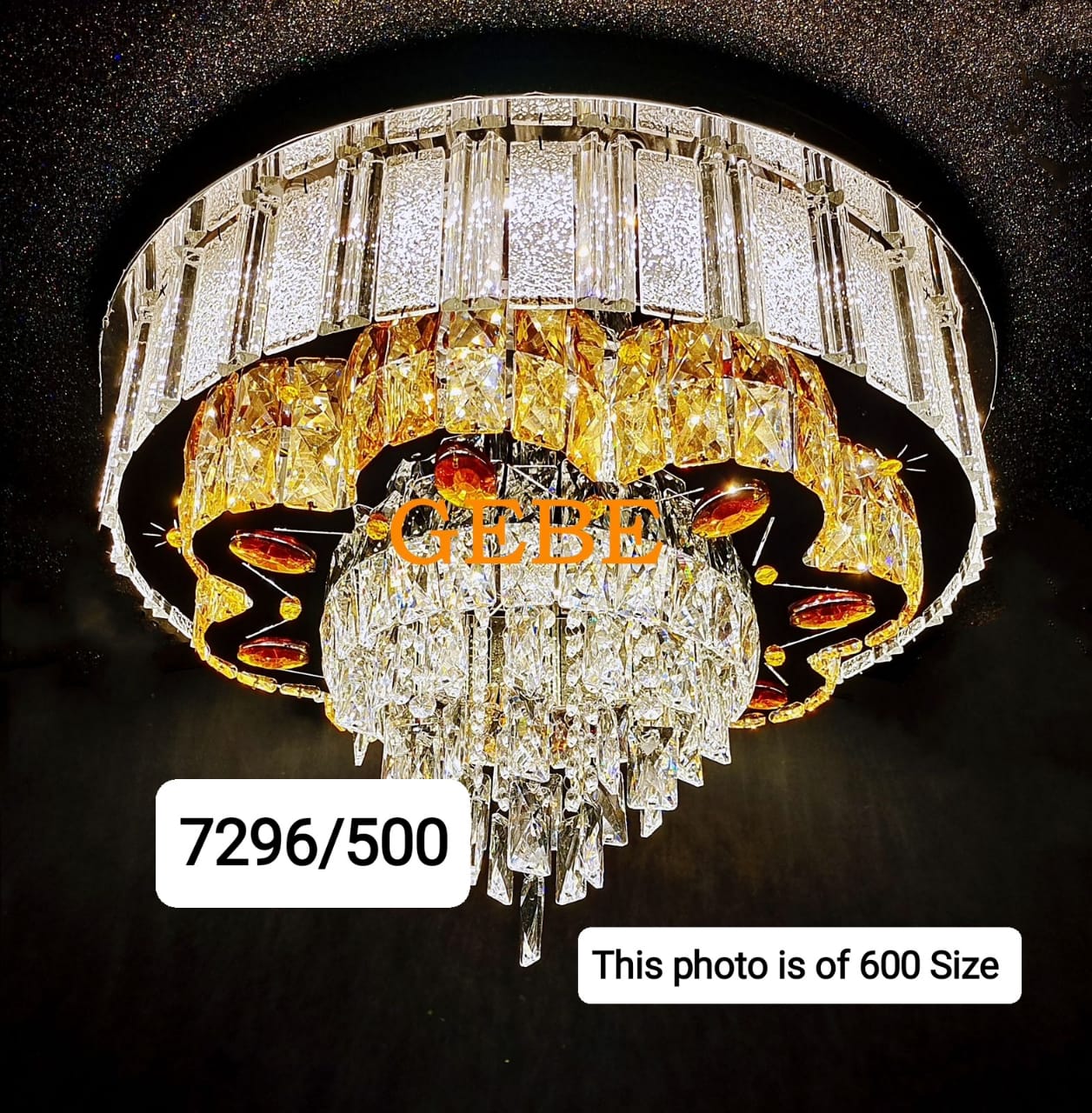 Captivating Radiance with the Golden Crystal Chandelier - Swanart