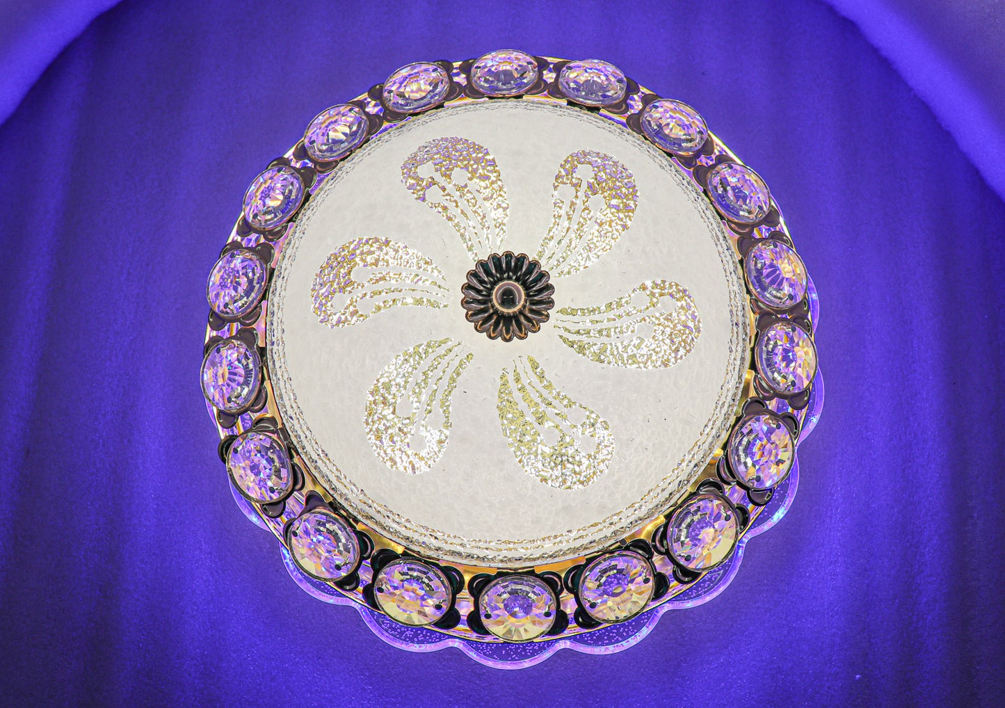 Swanart Round Chandelier for Living Room Modern Crystal Ceiling Light Lamp - Swanart