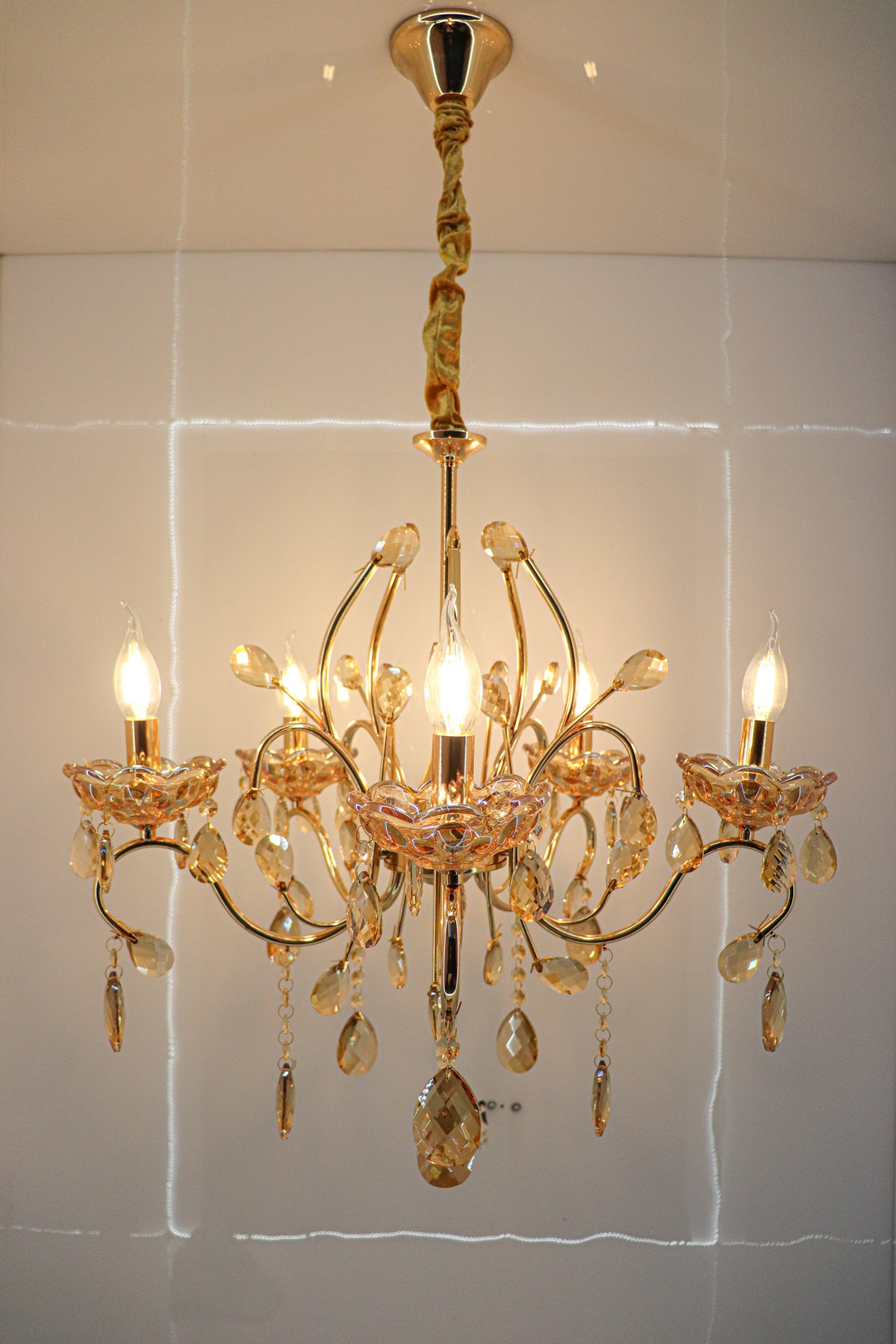 Swanart Experience Elegance: 5 Bulb Italian Chandelier | #1 in Lighting Decor - Swanart