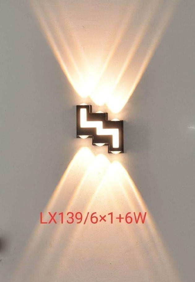 Swanart Black Wall Lamp Up And Down Wall Light Waterproof (Warm White) - Swanart