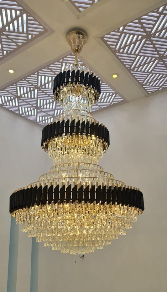 Grand Duplex Crystal Chandelier - Illuminate Your Space - Swanart