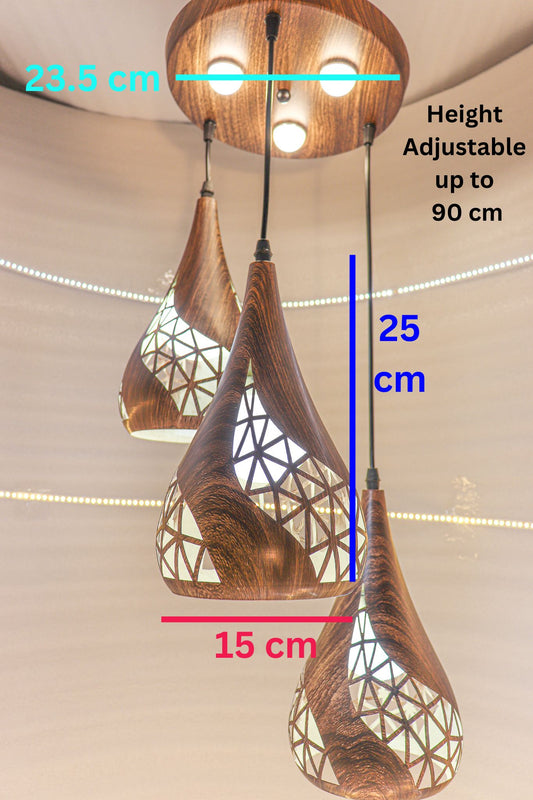 Swanart Unique wooden hanging lamp design for home decoration modern wooden hanging lights decor - Swanart