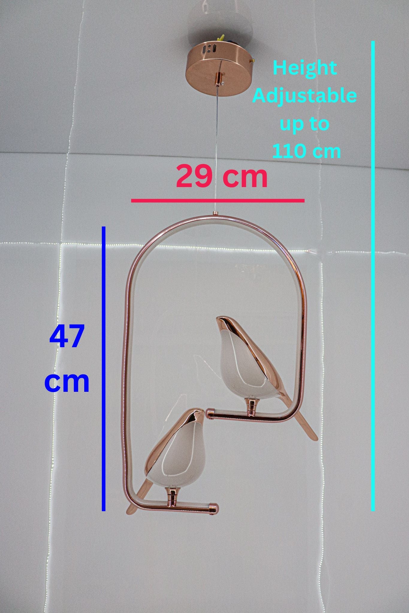 Swanart Metal Chirpy Twin Pendant Hanging Lights For Living Room Lights: Double Delight - Swanart