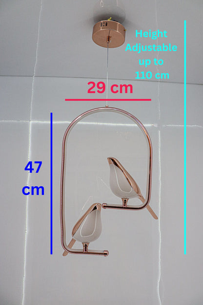 Swanart Metal Chirpy Twin Pendant Hanging Lights For Living Room Lights: Double Delight - Swanart