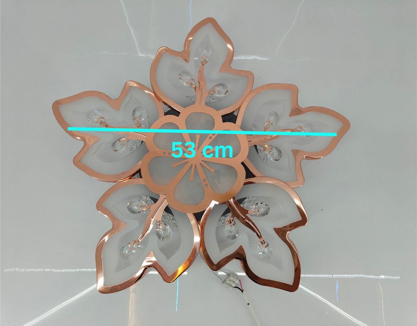 Floral Radiance with the Rose Gold Flower Ceiling Light - Swanart