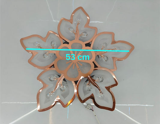Floral Radiance with the Rose Gold Flower Ceiling Light - Swanart