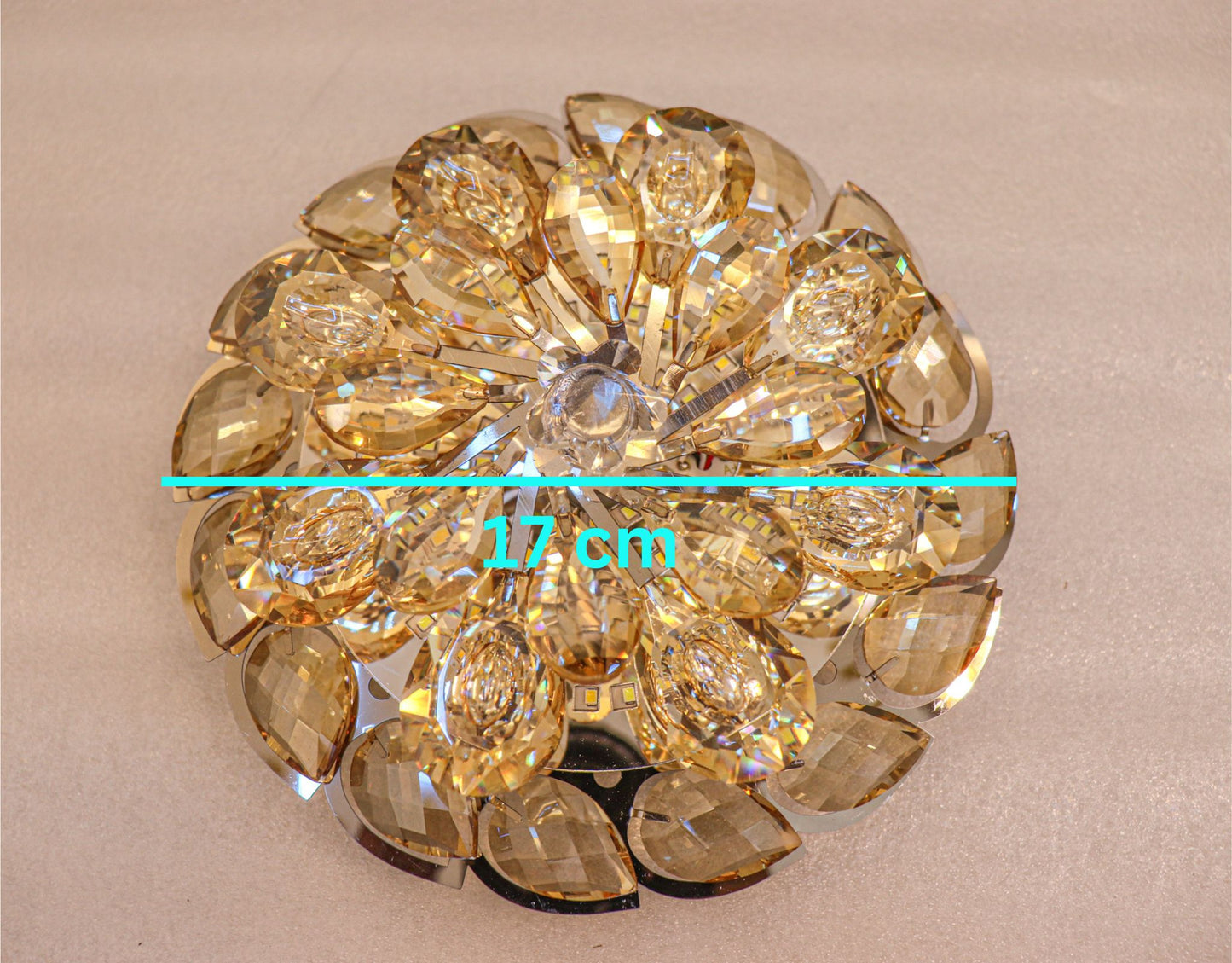 Swanart Luminance Versatile Crystal Light - Dual Ceiling & Wall Mount, Elegant Design - Swanart