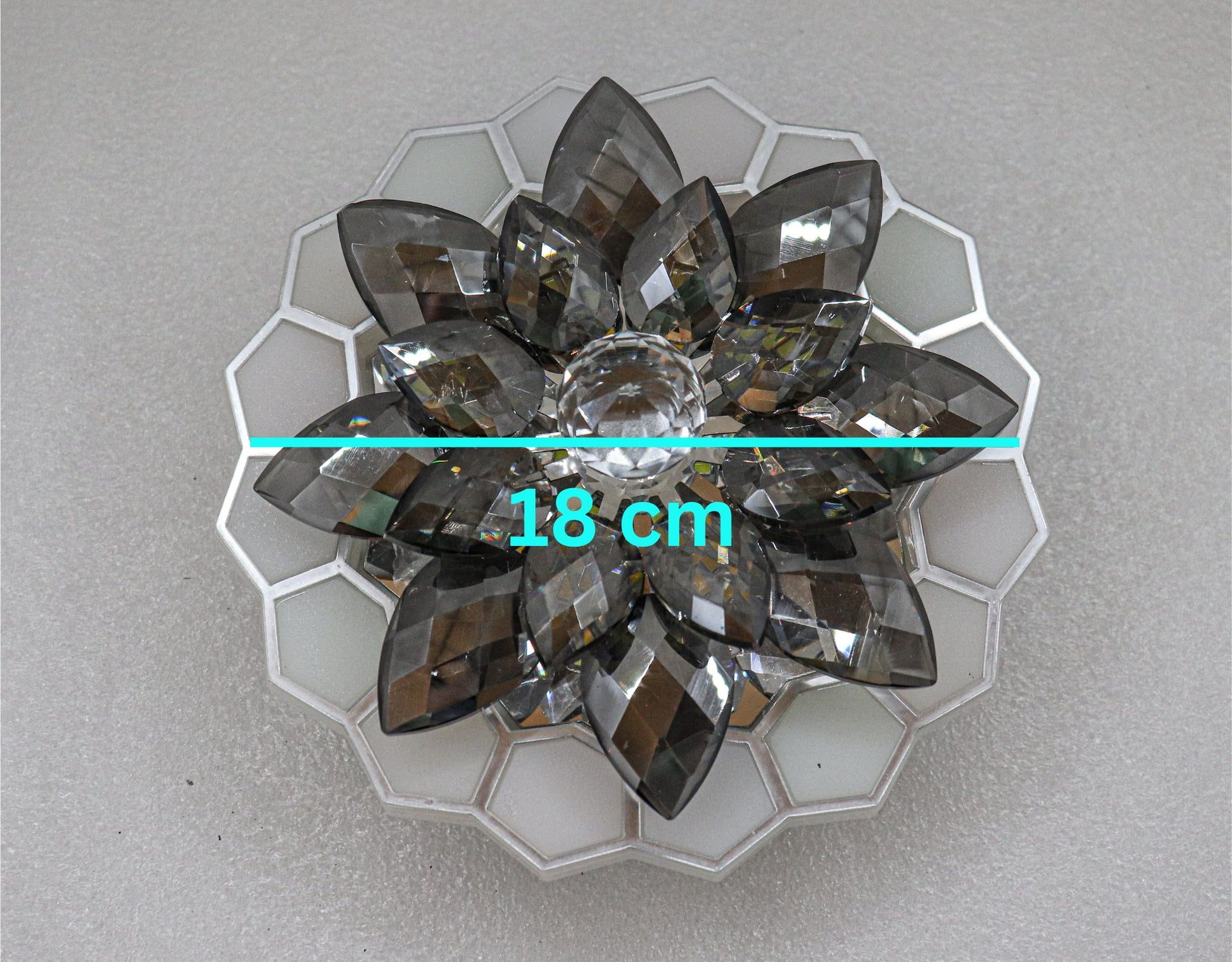 swanart 10 Watts Chandelier & Wall Light Multicolour, Round(Corded Electric, Crystal) - Swanart