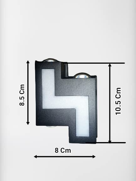 Swanart black wall lamp with up and down waterproof design, warm white lighting, ideal for outdoor wall illumination.