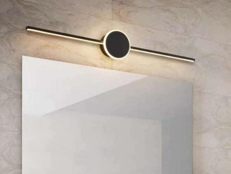 Swanart 18 Watt Modern LED Picture/Dressing/Vanity/Bathroom/Mirror Light with 3 Step Light Mode & Non-Adjustable Head (White, Warm White and Neutral White) (Sleek Black-177) - Swanart