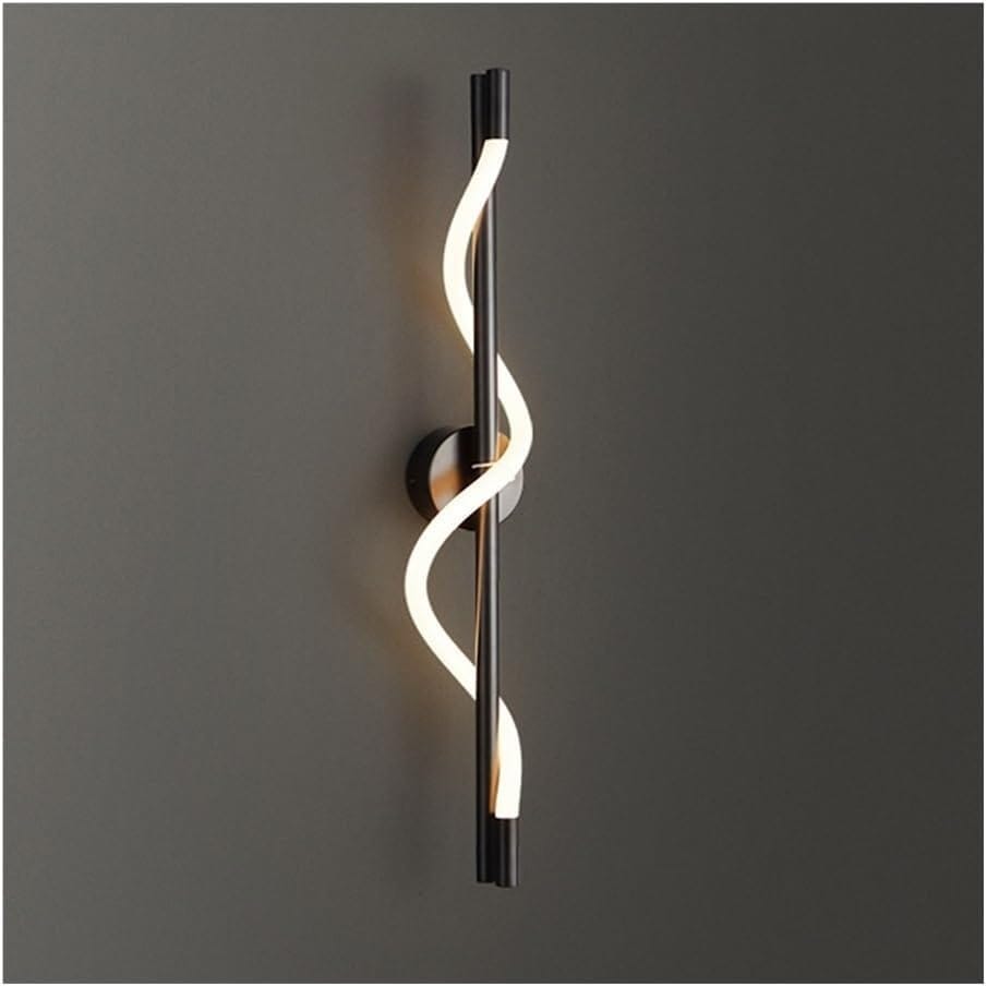 swanart Modern LED Wall Sconce - Black & Copper Finish with Flexible Silicone Shade, Dimmable Wall Lamp for Bedroom, Living Room & More - Swanart