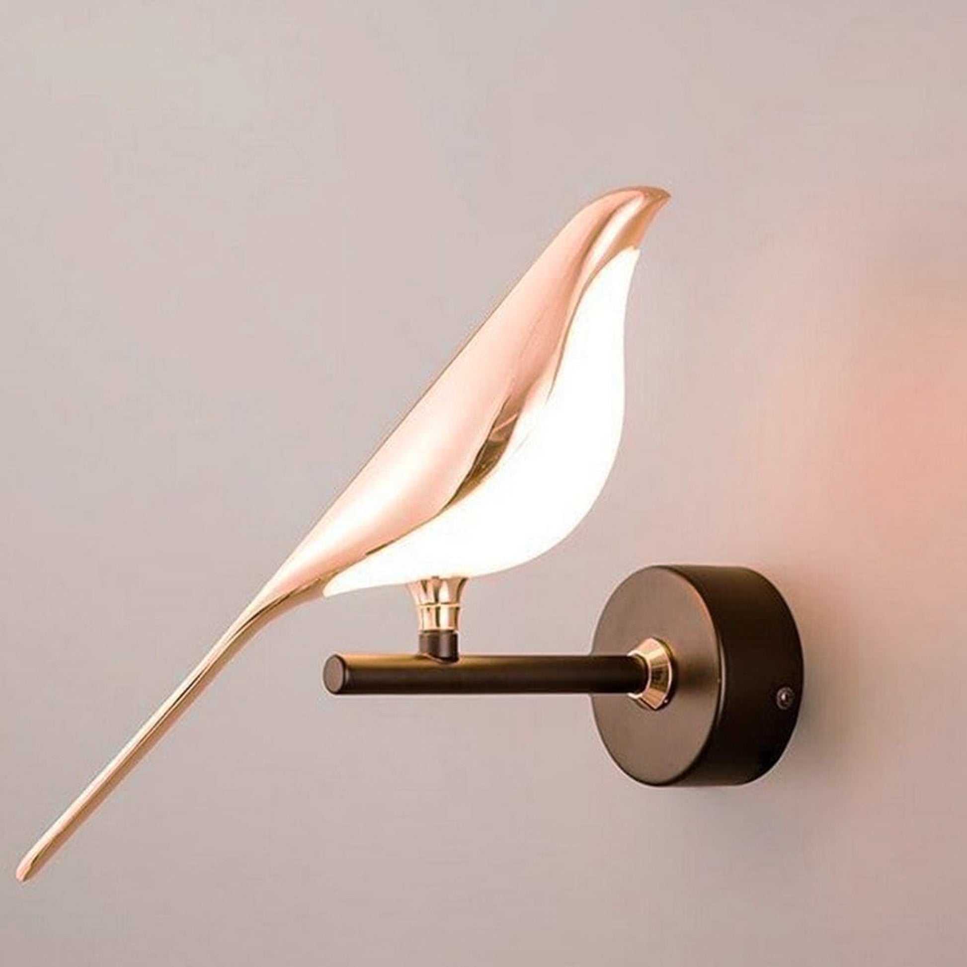 Swanart Modern LED Bird Chirpy Wall Light for Living Room, Bedroom, Dining Area| Bird Wall Light Fixture | Fancy Lights for Wall, Wall Lamps for Home Decor - Swanart