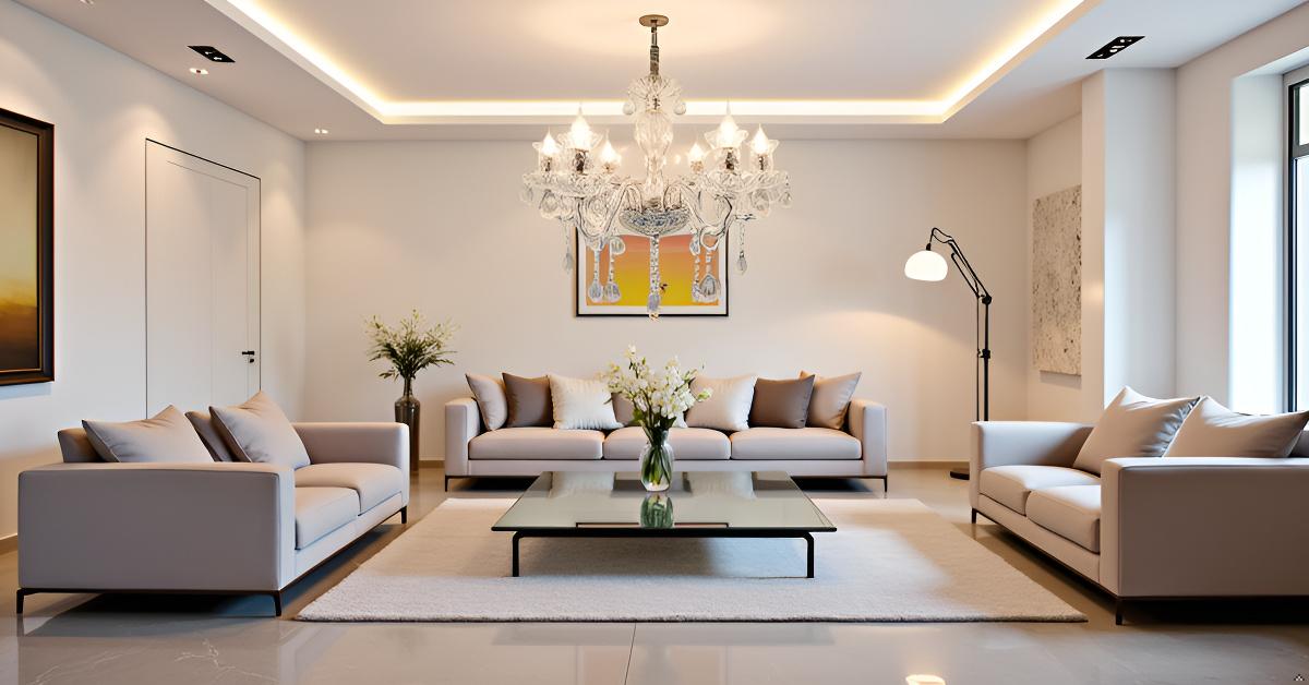 Swanart Elegant K9 Crystal Italian Chandelier Light – Luxurious 6-Light Ceiling Fixture, Modern European Design for Living Room, Dining, and Bedroom - Swanart