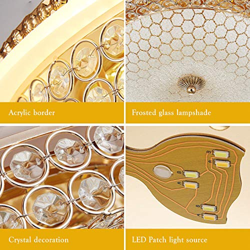 Swanart 12 Watts Chandelier Light, Multicolour-Crystal,Corded electric - Swanart