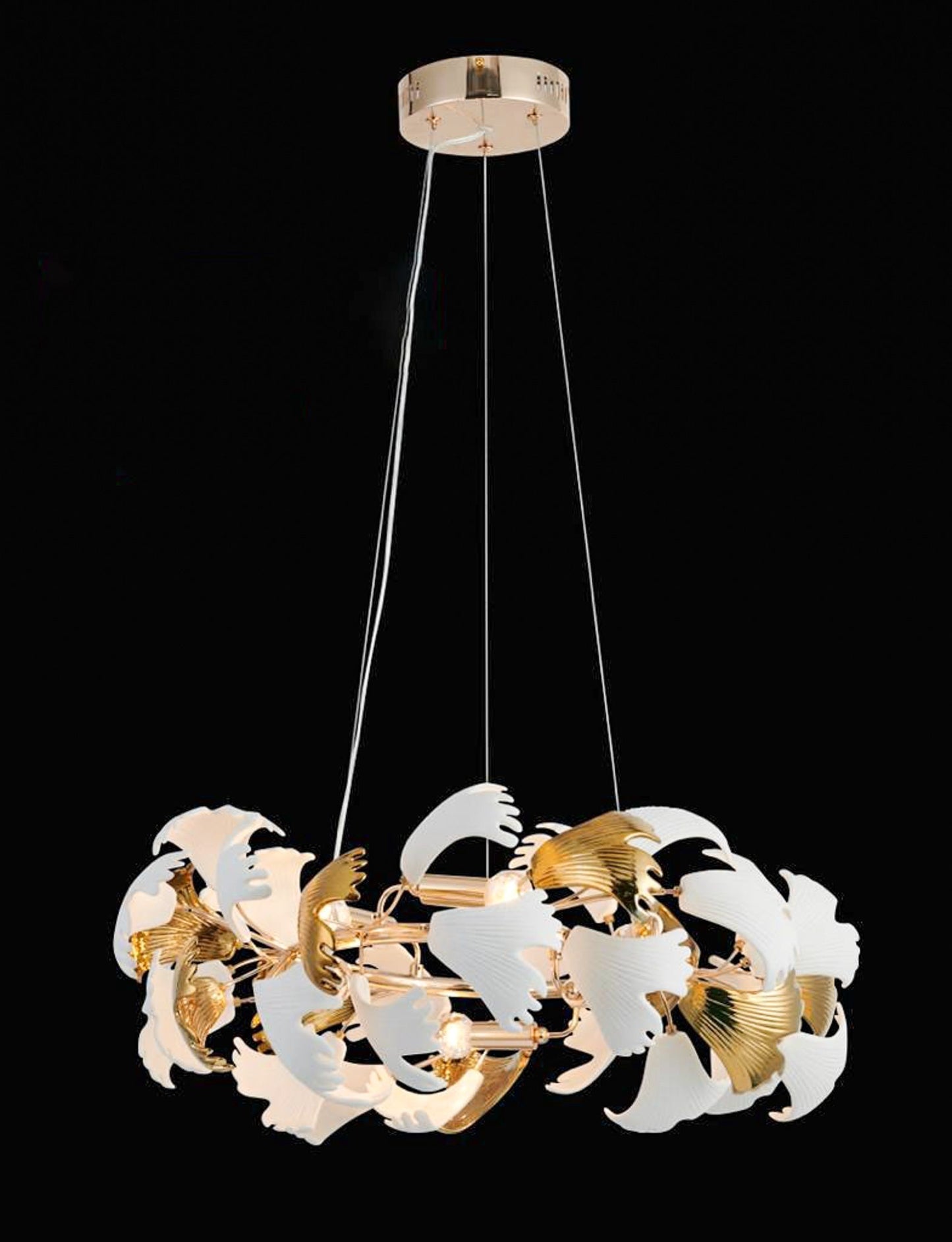 BrighteNIX Modern Pendant Lights for Living Spaces, 3 Light Chandelier Fixture, Brushed Nickel - Swanart