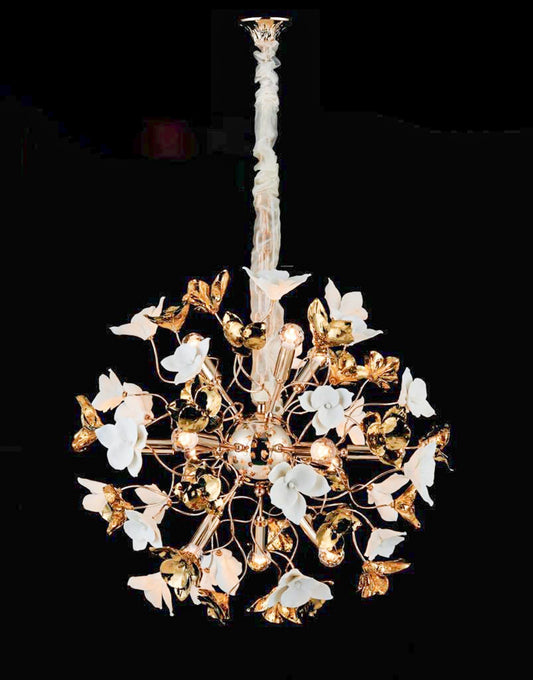BrighteNIX Crystal Chandelier Light for Living Spaces, Luxurious Crystal Decor, Multiple Room Installation - Swanart