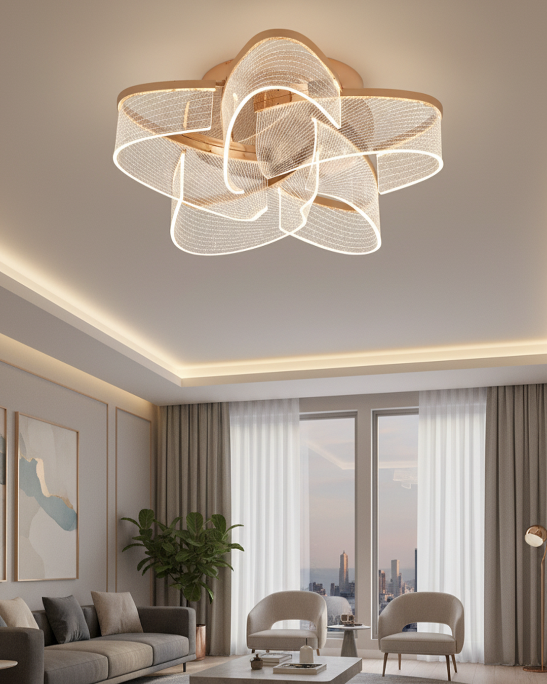 Modern chandelier for living room