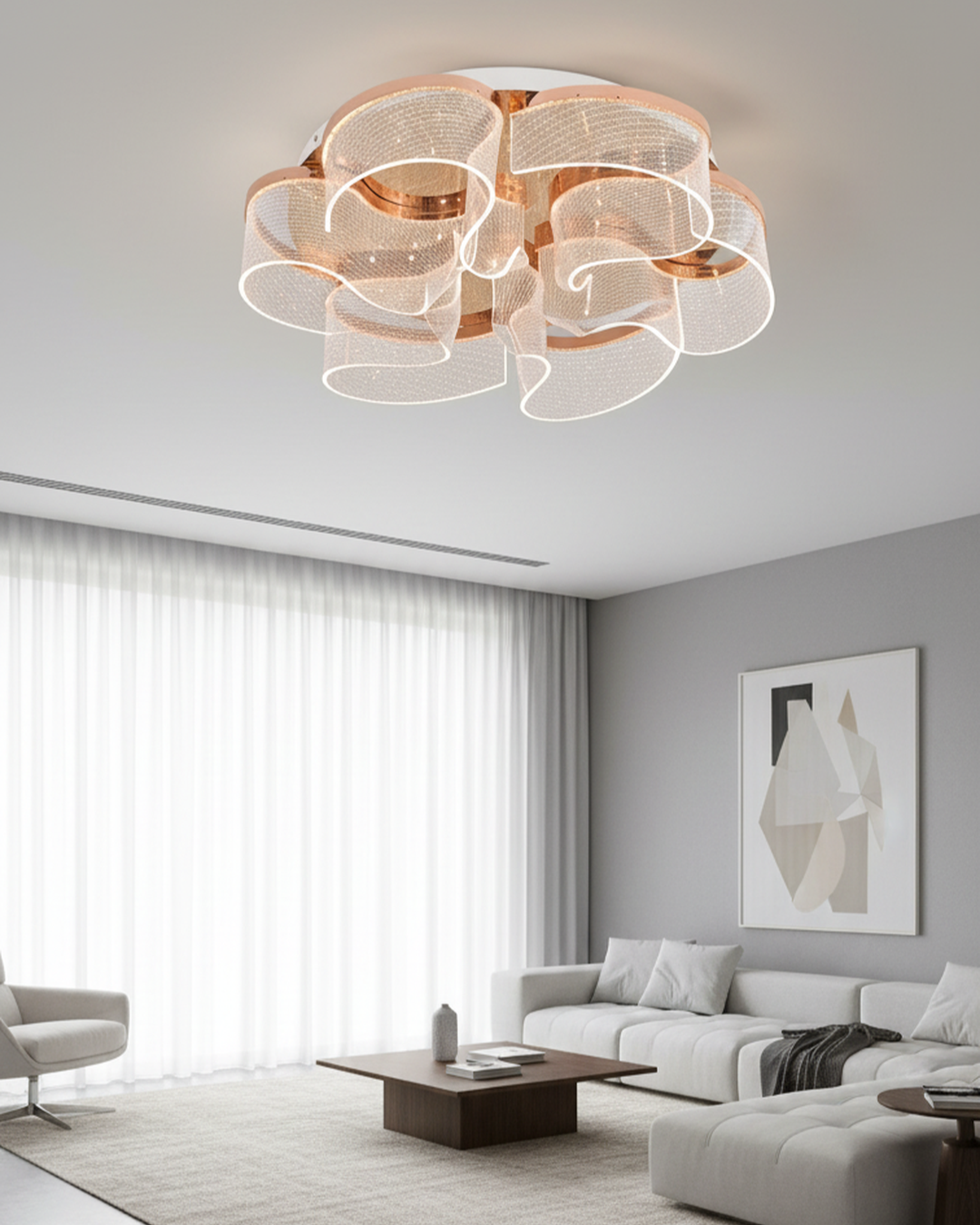 Modern ceiling light for living room