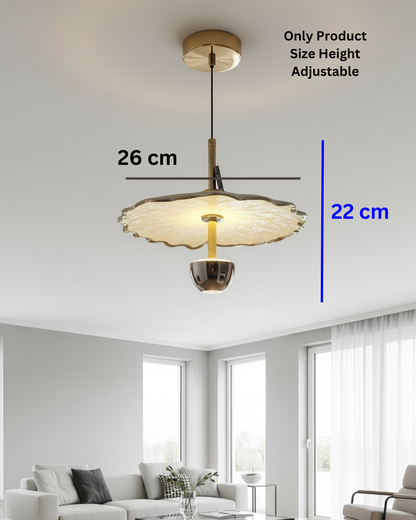 Swanart Modern Artistic Pendant Light for Living Room, Hanging Light with Adjustable Height, Decorative LED Pendant Lamp, Luxury Ceiling Light, Designer Chandelier for Dining Room Bedroom Kitchen Decor
