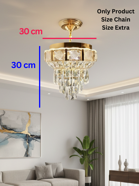 Swanart crystal pendant chandelier light with multiple hanging crystal pendants and a sleek metal frame.