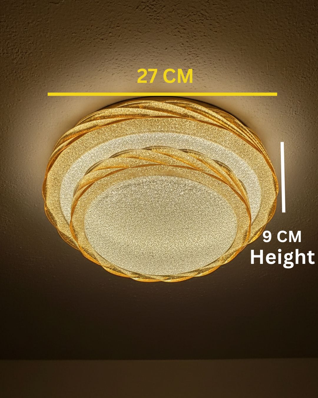Acrylic fiber ceiling light by Swanart with sleek modern design, featuring a round shape and soft white illumination.