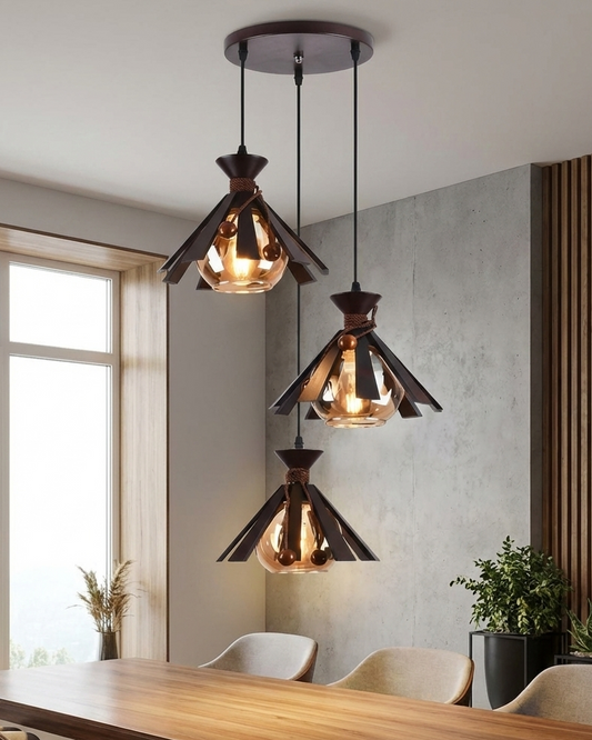 Wooden Hanging Light - Swanart