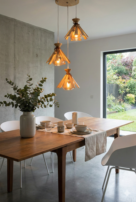 Wooden Hanging Light - Swanart