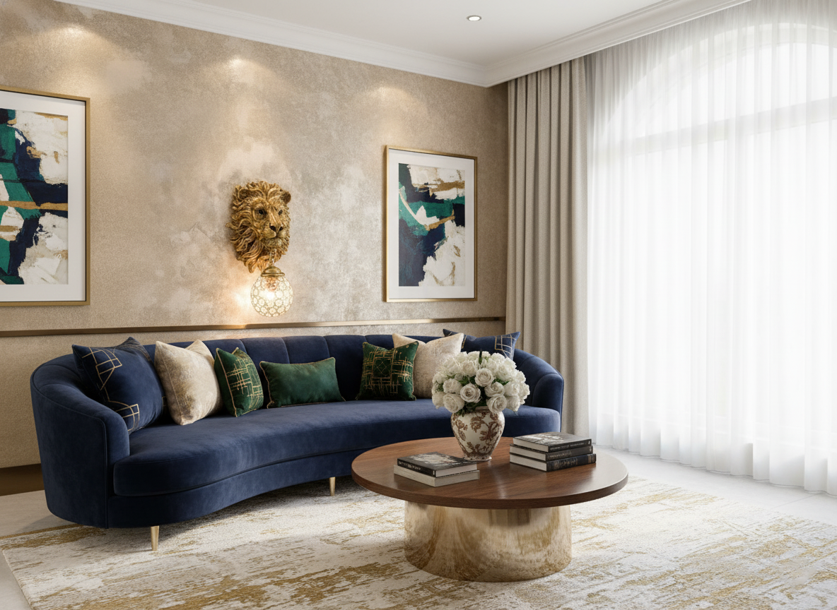 Swanart Majestic Lion Head Wall Sconce with Crystal Globe Lamp – Luxurious Wall Lighting for Living Room, Bedroom, Hallway – Antique Gold Finish, Decorative Lion Mane – Unique Home Décor Accent - Swanart