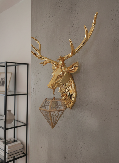 Swanart Alpha Stage Wall Sconces | Rustic Deer Wall Light for Bedroom, Living Room, Hallway, Kitchen & Dining Area - Swanart