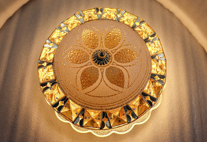 Swanart Elegant Crystal Chandelier Ceiling Light - Multi-Layer Luxury Design - Ideal for Dining Room & Living Room - Swanart