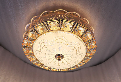 Swanart  Chandelier Ceiling Light Round Lights and Lamps (Multicolor) | Crystal - Swanart