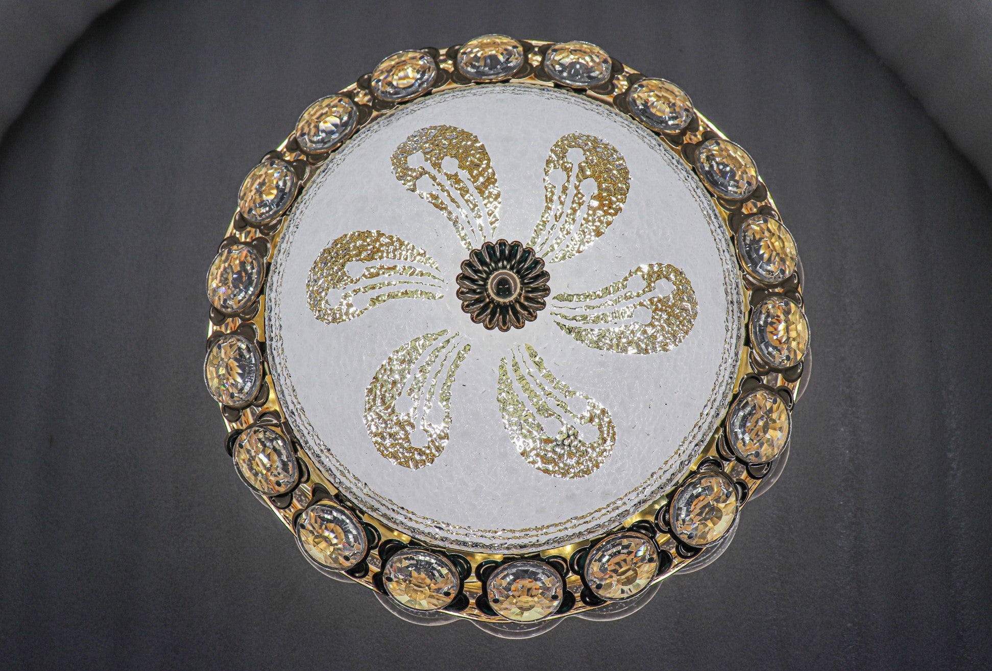 Swanart Round Chandelier for Living Room Modern Crystal Ceiling Light Lamp - Swanart