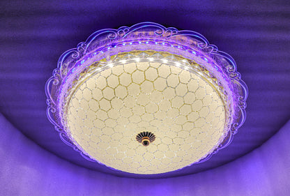 Swanart Chandelier Ceiling Round Light 16 inch (Multicolor) ( with Bluetooh System) 1004-400