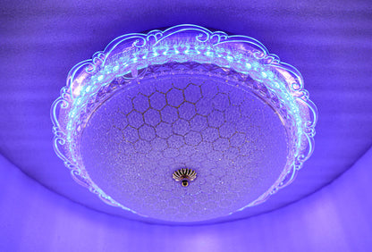 Swanart Chandelier Ceiling Round Light 16 inch (Multicolor) ( with Bluetooh System) 1004-400