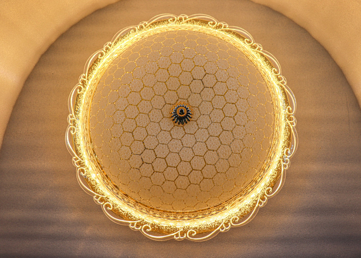 Swanart Chandelier Ceiling Round Light 16 inch (Multicolor) ( with Bluetooh System) - Swanart