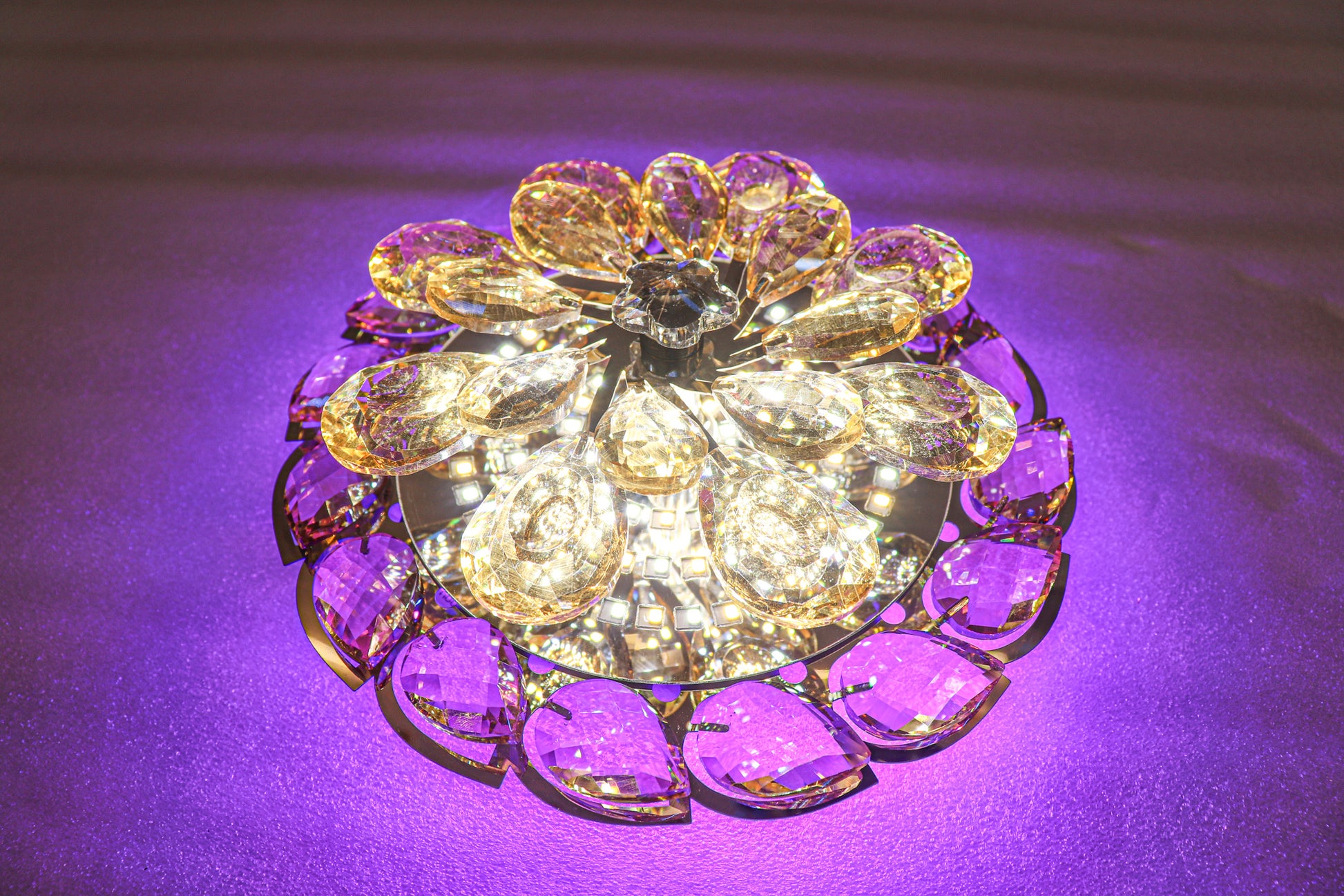 Swanart Luminance Versatile Crystal Light - Dual Ceiling & Wall Mount, Elegant Design - Swanart