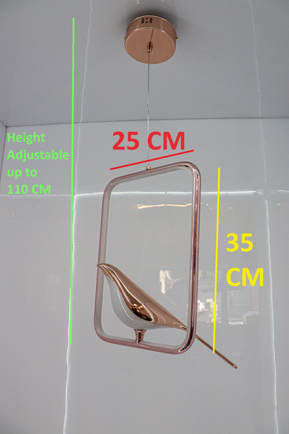 Swanart Metal Chirpy Elegant Pendant Light - Modern Hanging Ceiling Lamp For Home Decor, Dining & Living Room - Swanart