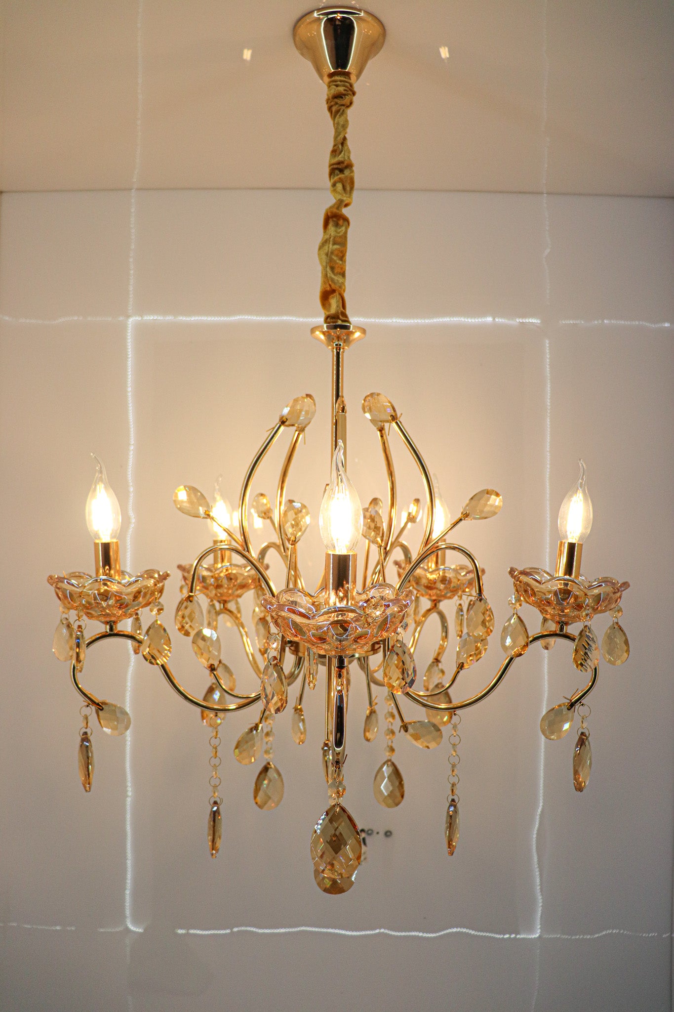 Swanart Experience Elegance: 5 Bulb Italian Chandelier | #1 in Lighting Decor - Swanart