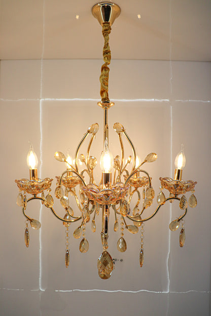 Swanart Experience Elegance: 5 Bulb Italian Chandelier | #1 in Lighting Decor - Swanart