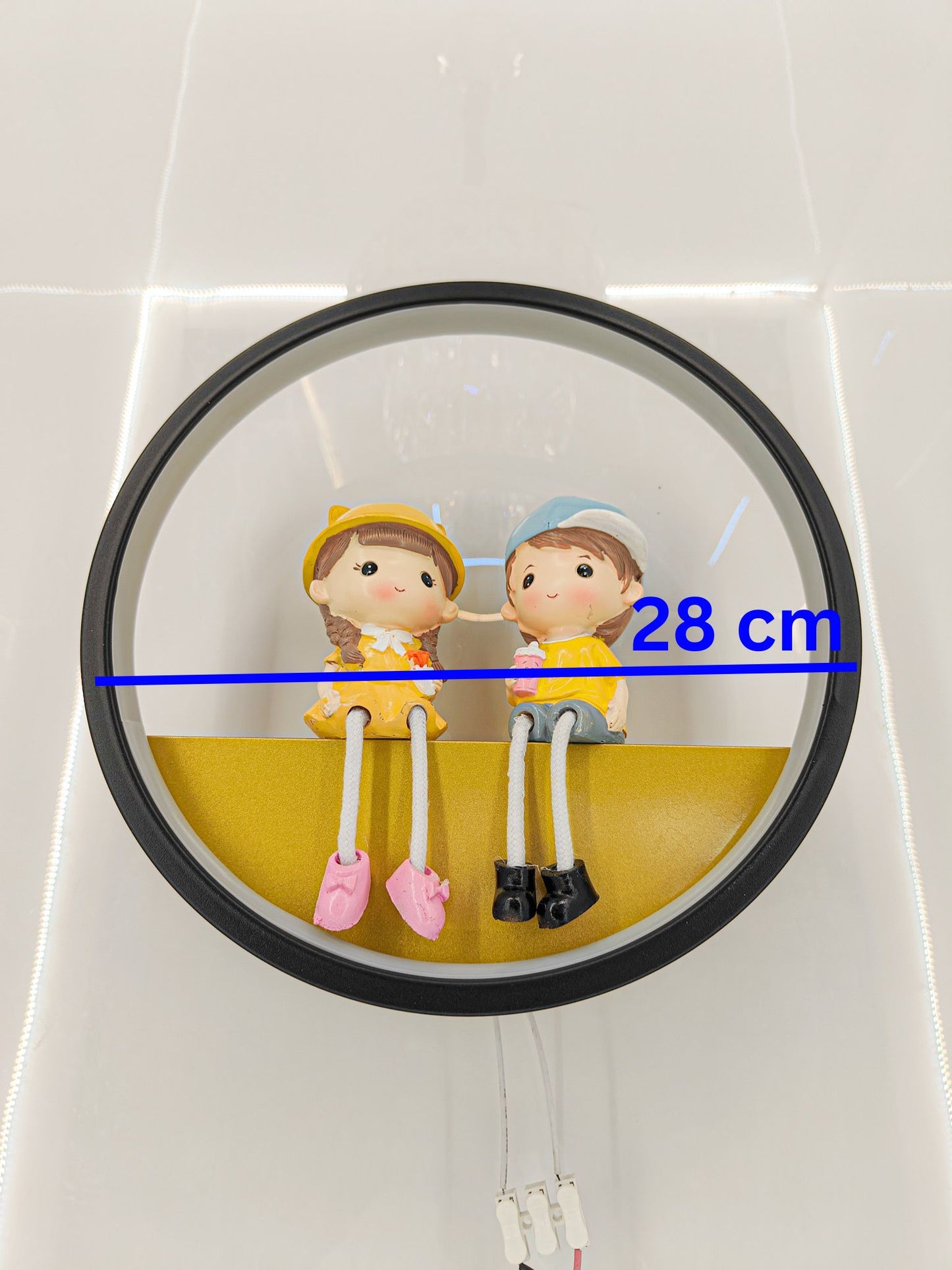 Swanart Charming Kids' Night Light - Adorable Boy and Girl Figurine Lamp - Soft LED Glow for Nursery, Bedroom Decor - Perfect Children's Night Lamp for Comfort and Style - Swanart