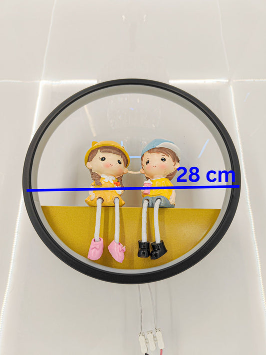 Swanart Charming Kids' Night Light - Adorable Boy and Girl Figurine Lamp - Soft LED Glow for Nursery, Bedroom Decor - Perfect Children's Night Lamp for Comfort and Style - Swanart