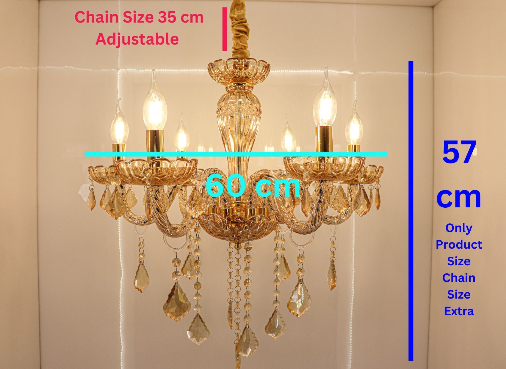 Swanart Chandelier Modern K9 Crystal Chandelier Lighting, Clear Crystal Ceiling Light Fixture Pendant Lamp for Dining Room Bathroom Bedroom Livingroom - Swanart