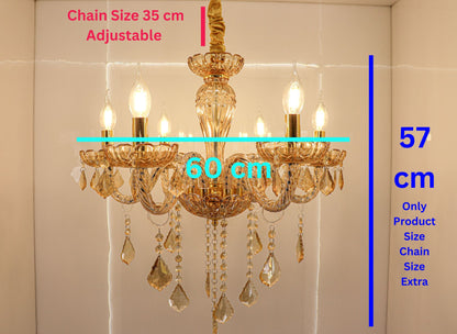 Swanart Chandelier Modern K9 Crystal Chandelier Lighting, Clear Crystal Ceiling Light Fixture Pendant Lamp for Dining Room Bathroom Bedroom Livingroom - Swanart