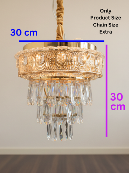 Swanart Modern Bluetooth-Enabled Crystal Pendant Light with Dynamic Rotation Feature - Swanart