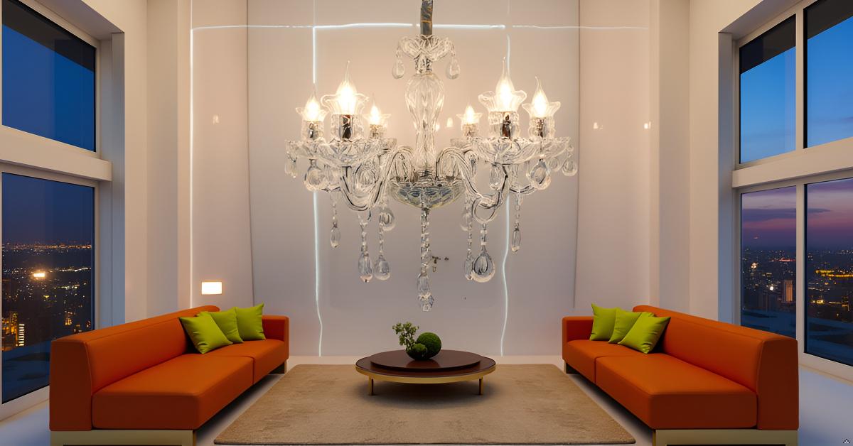 Swanart Elegant K9 Crystal Italian Chandelier Light – Luxurious 6-Light Ceiling Fixture, Modern European Design for Living Room, Dining, and Bedroom - Swanart