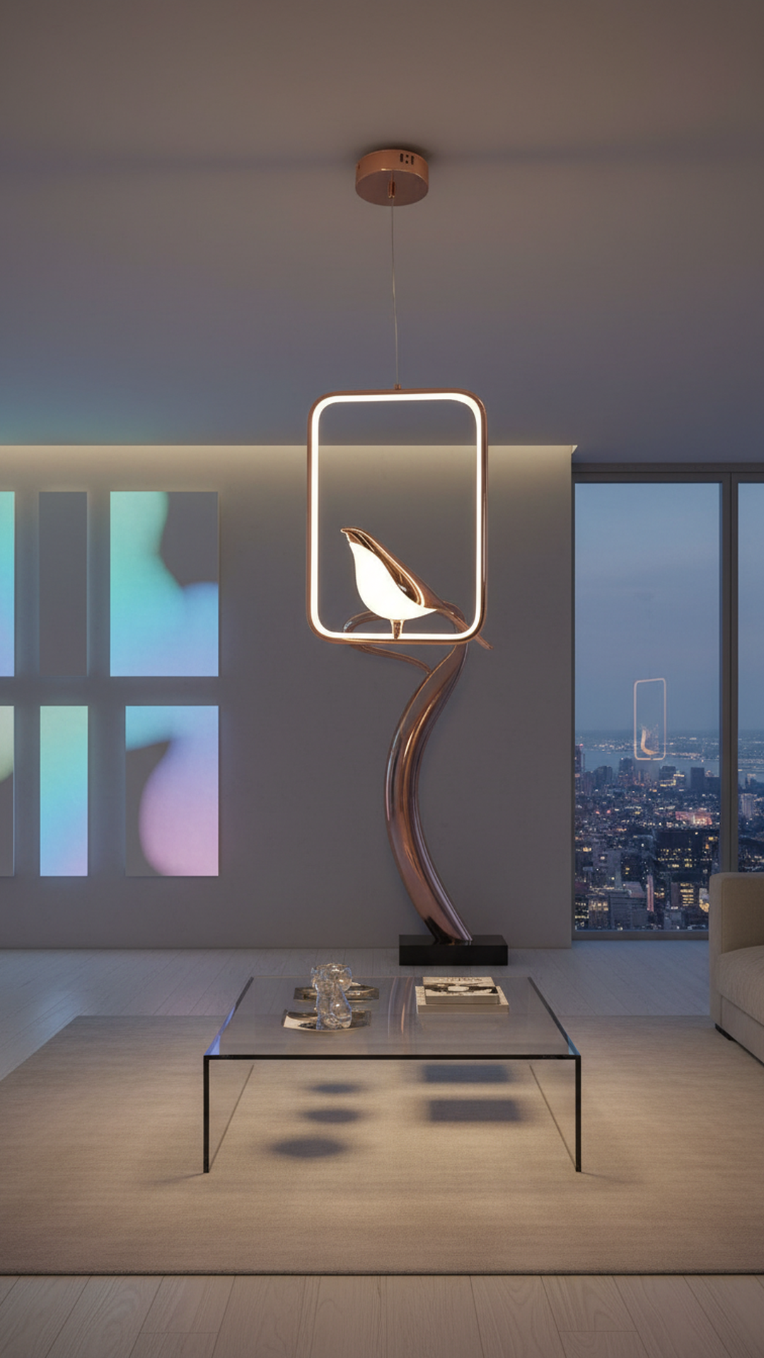 Swanart Metal Chirpy Elegant Pendant Light - Modern Hanging Ceiling Lamp For Home Decor, Dining & Living Room - Swanart