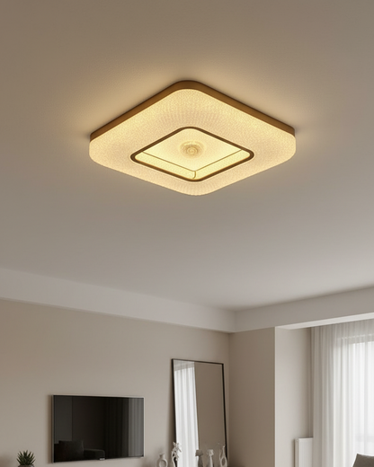 Swanart acrylic fiber ceiling light fixture with modern design, featuring translucent acrylic fibers hanging from a sleek ceiling mount.